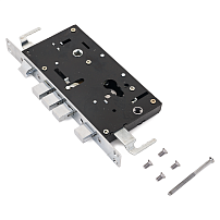 АЛЛЮР ЗВ1-09АТМ-L левый автомат.без ц/мех.б/о для кит.металл.дверей Замок врезной б/руч (20)