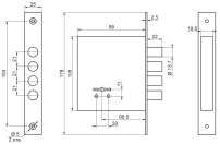 Рязань ЗВ 8-8М/15 81100 Замок врезной б/руч (12) Рязань ЗВ 8-8М/15 81100 Замок врезной б/руч (12)