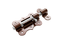 Засов Домарт дверной фигурный ЗДФ-100 медь антик (10)