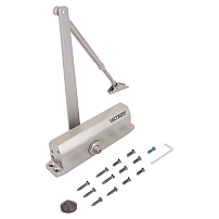 NOTEDO Доводчик дверной DC-150 легкий характер GRAY до160 кг серый (10)