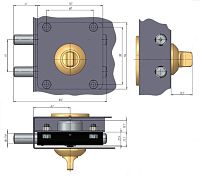 С-Пб Барьер-Каре Замок накладной (10)
