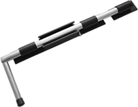 Засов Домарт ДОБРЫНЯ  600мм мод.2 черный d-20мм (5)