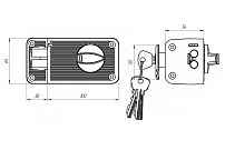 Д-град Зенит ЗН2-3 Серебро Замок накладной (16)