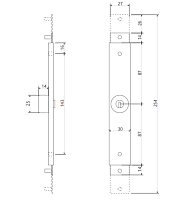 Апекс RSL-30х120 Замок для роллет (50,10) Апекс RSL-30х120 Замок для роллет (50,10)
