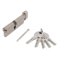 Стандарт MAX 100 (45х55В) SN 5кл мат.никель перф.ключ/верт. Цилиндровый механизм (60,10)