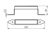 Домарт мод.1 б/п Ручка-скоба декоративная (10) Домарт мод.1 б/п Ручка-скоба декоративная (10)