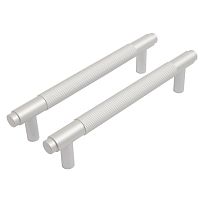 StahlBuro AP2309-128 2шт., W матовый белый хром. Ручка-скоба мебельная (15, 150) StahlBuro AP2309-128 2шт., W матовый белый хром. Ручка-скоба мебельная (15, 150)