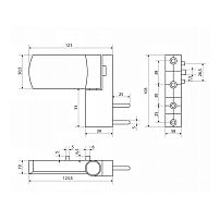 ЛДМ DH-R27.3 150 кг. Белый Ral 9016 Дверная петля для ПВХ (30) ЛДМ DH-R27.3 150 кг. Белый Ral 9016 Дверная петля для ПВХ (30)