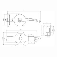 СТАНДАРТ 8901 PS AC ст.медь пустая Защёлка НОВИНКА (20) СТАНДАРТ 8901 PS AC ст.медь пустая Защёлка НОВИНКА (20)