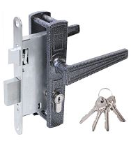 Омега Д-град ЗВ7.01 серебро м/о 55 Замок врезной с/руч (10,15)