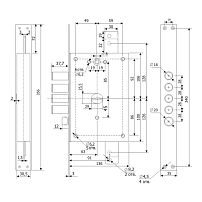 Гардиан 21.12 ДТ МАКСИМУМ ДЛИН.КЛ.(ЗК.203Н-01/114мм) 5кл ЛЕВ. б/о б/накл. Замок врезной тяжелый (5)