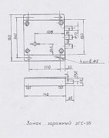 РостовНаДону ЗГС-95 левый Замок гаражный тяж (8)