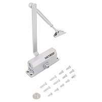 NOTEDO Доводчик дверной  DC-040 SILVER до 40 кг серебро (10)