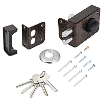 СТАНДАРТ Россия ЗН1-3-1С медь Замок накладной (16) СТАНДАРТ Россия ЗН1-3-1С медь Замок накладной (16)