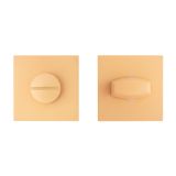 Сантехническая завертка к ручкам АЛЛЮР ART COLOR BK-S2 LY(C6200) песочный (50,5)