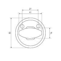 Сантех.завертка к ручкам АЛЛЮР 0350WC CP хром для финских дверей (100,10) Сантех.завертка к ручкам АЛЛЮР 0350WC CP хром для финских дверей (100,10)