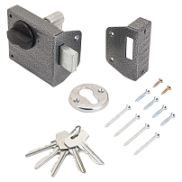 СТАНДАРТ Россия ЗН1-2.1С серебро Замок накладной (16) СТАНДАРТ Россия ЗН1-2.1С серебро Замок накладной (16)