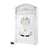 Ящик почтовый АЛЛЮР №4010В антик белый (5) Ящик почтовый АЛЛЮР №4010В антик белый (5)