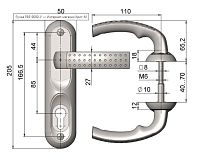 Крит Р85-9090У-Хп/Хш 8*8мм арт.03118 хром/мат.хром, для замка А8 Комплект ручек на планке (20) Крит Р85-9090У-Хп/Хш 8*8мм арт.03118 хром/мат.хром, для замка А8 Комплект ручек на планке (20)
