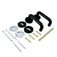 Апекс H-0203-BL (DP-C-02) с накладками черная под ц/м  Комплект ручек (24)