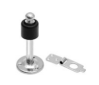 Домарт Стопор дверной с фиксатором 90 мм под хром (10) Домарт Стопор дверной с фиксатором 90 мм под хром (10)