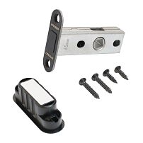 АЛЛЮР АРТ L45-8M-R18 BL матовый черный магнитная овал.торц.планка Защёлка (100) АЛЛЮР АРТ L45-8M-R18 BL матовый черный магнитная овал.торц.планка Защёлка (100)