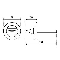 Поворотник БУЛАТ НДФ 01.04 хром, квадрат 8х8 мм (10,100) Поворотник БУЛАТ НДФ 01.04 хром, квадрат 8х8 мм (10,100)