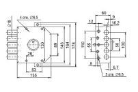 Сенат ЗНС 2"У" 3кл б/о [Ит]  075 Замок накладной тяж (6)