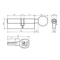 АЛЛЮР HD FG 90-5К CP (40Gx50) хром перф.кл/верт Цилиндровый механизм (50,10) АЛЛЮР HD FG 90-5К CP (40Gx50) хром перф.кл/верт Цилиндровый механизм (50,10)