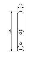 Домарт  крючок-вешалка 2-рожковый белый (50)