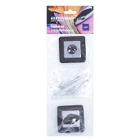 Сантехническая завертка к ручкам АЛЛЮР АРТ BK-S1 BT/CP(41142) черн.титан/хром (100,10)