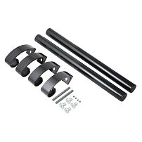 БУЛАТ РС-02.400.9005 черный, регулируемая, ручка скоба для алюм. и ПВХ дверей,(АРД-02)(16)