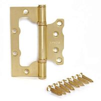 Апекс 100х75-B2-Steel-GM-Blister без врезки мат.золото Петля дверная (126,16) Апекс 100х75-B2-Steel-GM-Blister без врезки мат.золото Петля дверная (126,16)