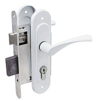 Птимаш ЗВ4-3.07 белый Замок врезной с/руч (10) Птимаш ЗВ4-3.07 белый Замок врезной с/руч (10)