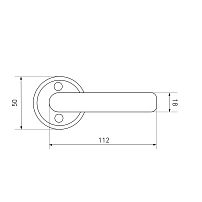 АЛЛЮР 16/006 WW белый для финских дверей Комплект ручек (40,20)