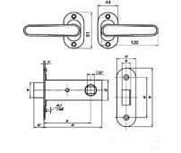 Омега Д-град ЗЩ2.05 бронза Защелка дверная (15) Омега Д-град ЗЩ2.05 бронза Защелка дверная (15)