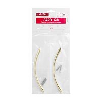 StahlBuro A204-128 2шт., SB матовое золото. Ручка-скоба мебельная (400,40) StahlBuro A204-128 2шт., SB матовое золото. Ручка-скоба мебельная (400,40)