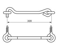 Домарт крючок прутковый мод.2 300мм б/п (50) Домарт крючок прутковый мод.2 300мм б/п (50)