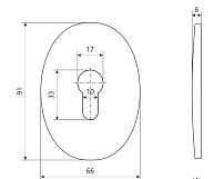 Накладка для ц/м Апекс DP-С-11-AB овальная (288,24!!!)