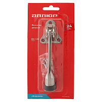 Фиксатор дверной АЛЛЮР КН-130 SN мат.никель "козья ножка" БЛИСТЕР (120,30)