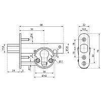 Крит MINILOCK (МИНИЛОК) ЗВ-П24 без ЦМ , б/о арт.05690 Замок врезной (50) Крит MINILOCK (МИНИЛОК) ЗВ-П24 без ЦМ , б/о арт.05690 Замок врезной (50)