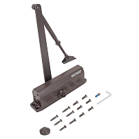 NOTEDO Доводчик дверной DC-150 легкий характер BROWN до 160 кг коричневый  (10)