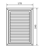 Домарт 170*240 (бронза антик) метал.Решетка вентил (50) Домарт 170*240 (бронза антик) метал.Решетка вентил (50)
