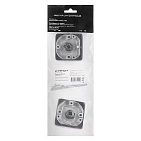 Сантехническая завертка к ручкам АЛЛЮР АРТ BK-S1 AB/CP(4102) ст.бронза/хром (100,10)