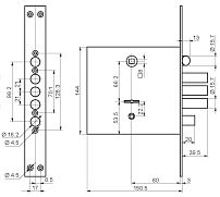 Рязань ЗВ 9-8МК.З/15 ЛП8 универсал. "BORDER" б/о 77937 Замок врезной тяж (6) Рязань ЗВ 9-8МК.З/15 ЛП8 универсал. "BORDER" б/о 77937 Замок врезной тяж (6)