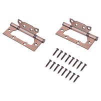 MCL 4*3*2 мм AC КОРОБКА 2мм ст.медь Петля накладная без врезки 2 шт (50)