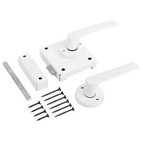 Птимаш ЗЩН1.45 белая (левая) Защелка накладная дверная (20)