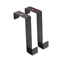 АЛЛЮР КДН-2 (20х40) черный 2 шт. Крючок на дверь навесной (30) (100)