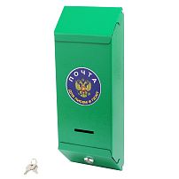 Ящик почтовый "Столбик с замком" (зелен.шагрень) (20) Ящик почтовый "Столбик с замком" (зелен.шагрень) (20)