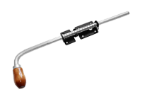 Засов Домарт с пружиной 500мм черный d-16мм (5)